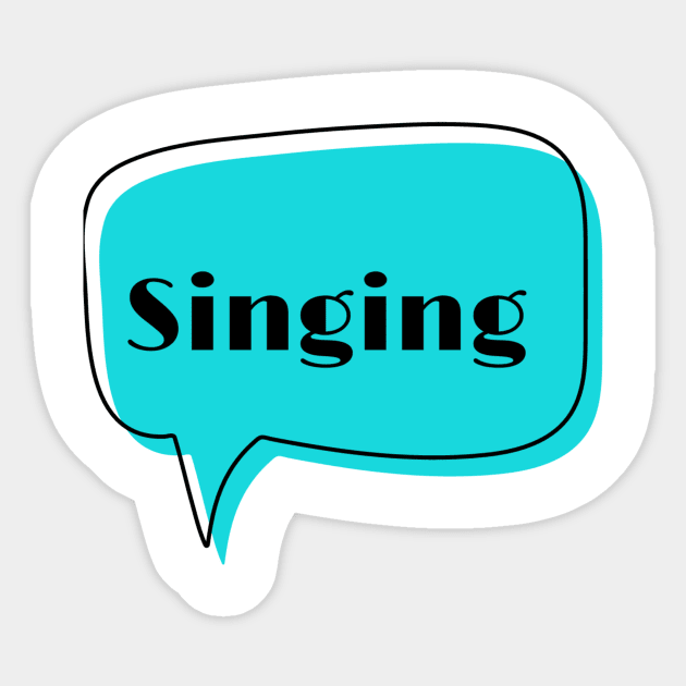 Singing Sticker by AnasShommakhi